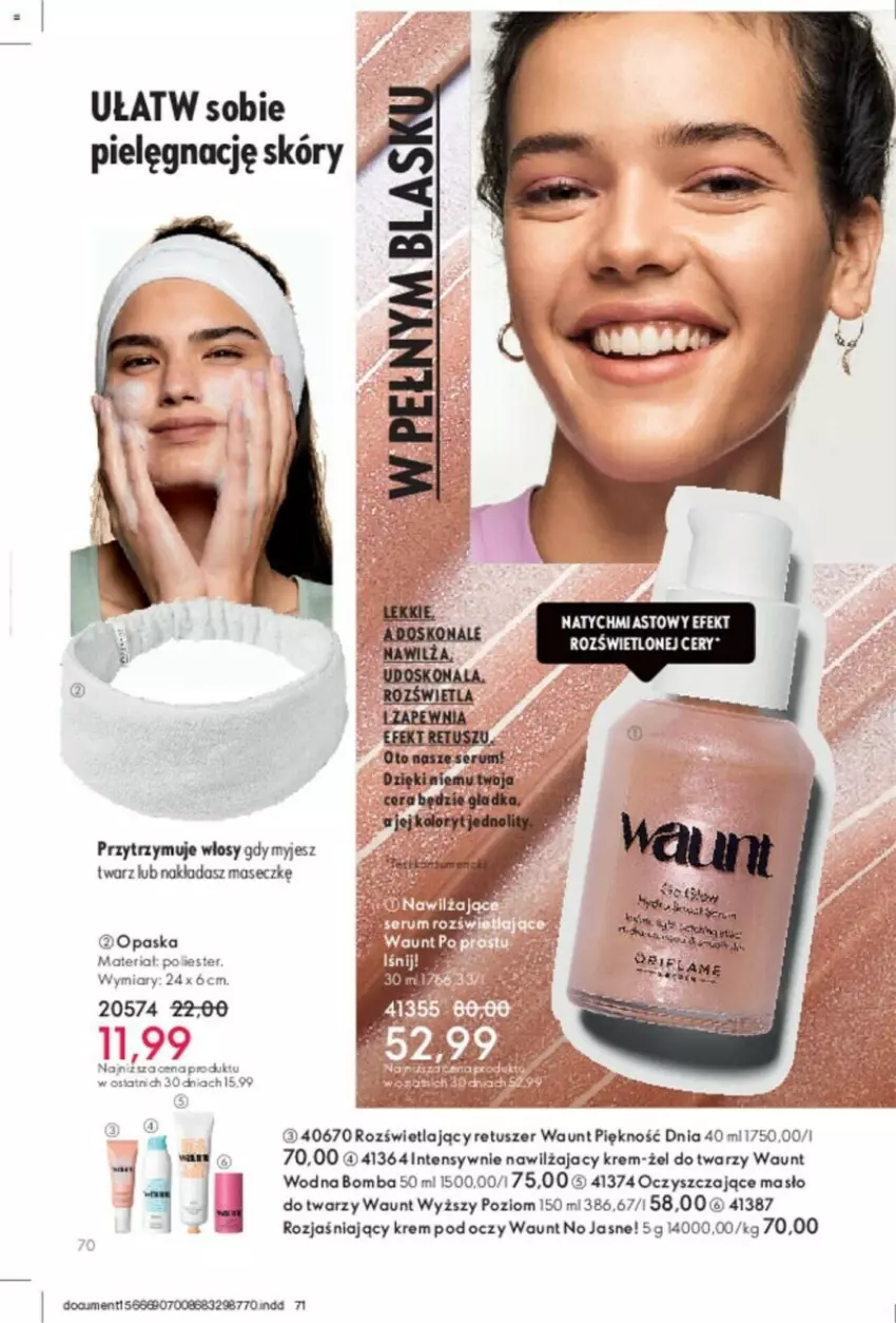 Gazetka promocyjna Oriflame - ważna 31.10 do 14.11.2023 - strona 61 - produkty: Krem pod oczy, Masło, Opaska, Tusz