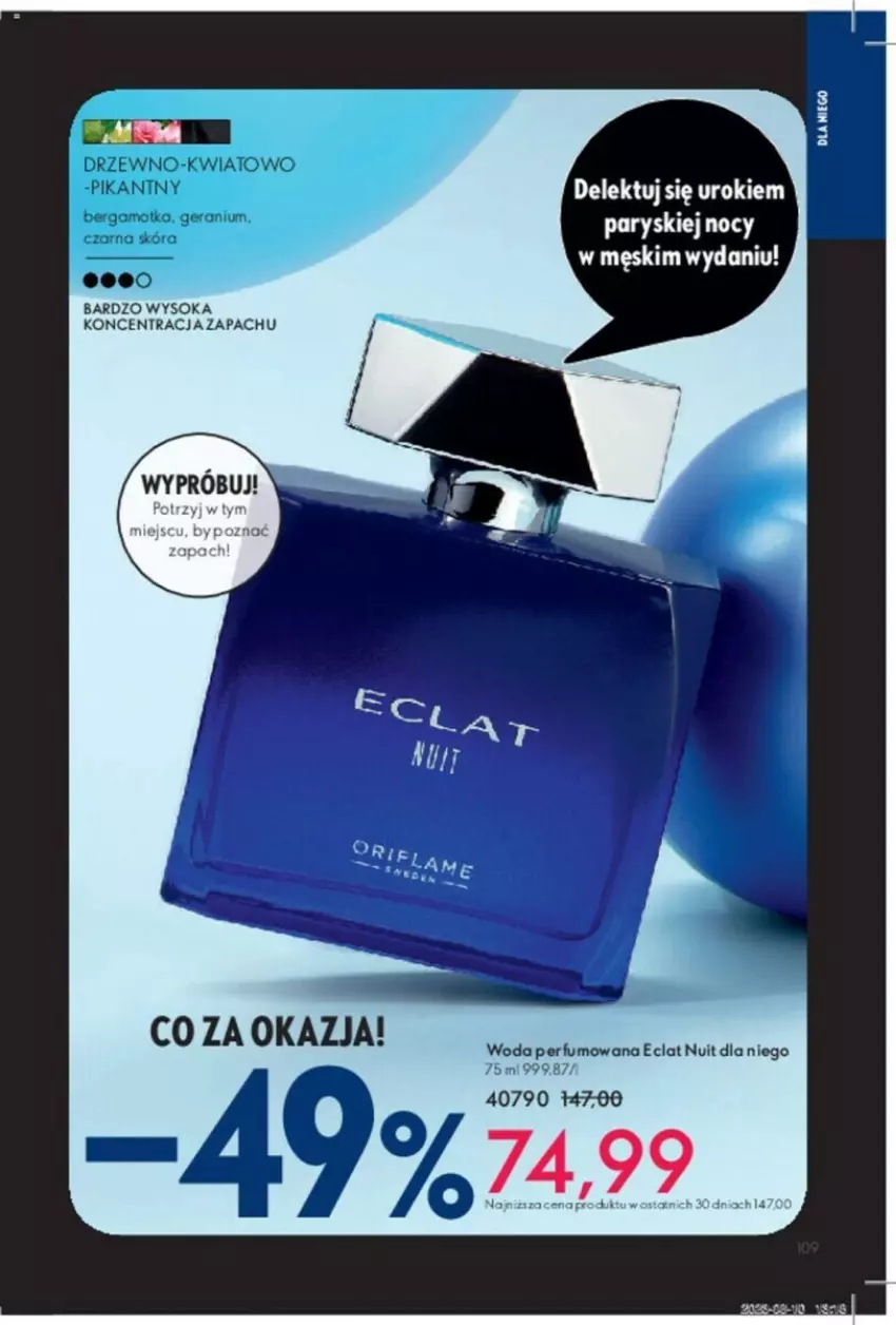 Gazetka promocyjna Oriflame - ważna 31.10 do 14.11.2023 - strona 7 - produkty: Eclat, Perfum, Sok, Woda, Woda perfumowana
