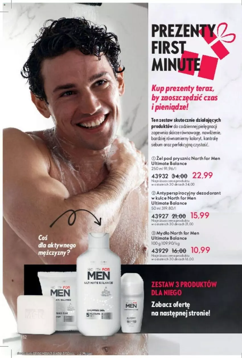 Gazetka promocyjna Oriflame - ważna 31.10 do 14.11.2023 - strona 72 - produkty: Dezodorant, Mydło, North for Men