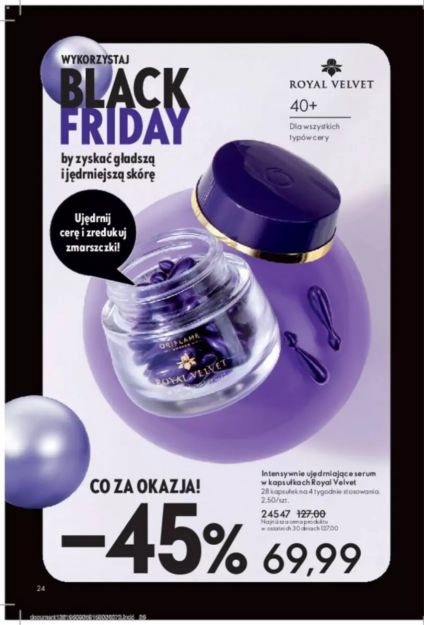 Gazetka promocyjna Oriflame - ważna 31.10 do 14.11.2023 - strona 81 - produkty: Lack, Mars, Royal Velvet, Rum, Ser, Serum, Velvet