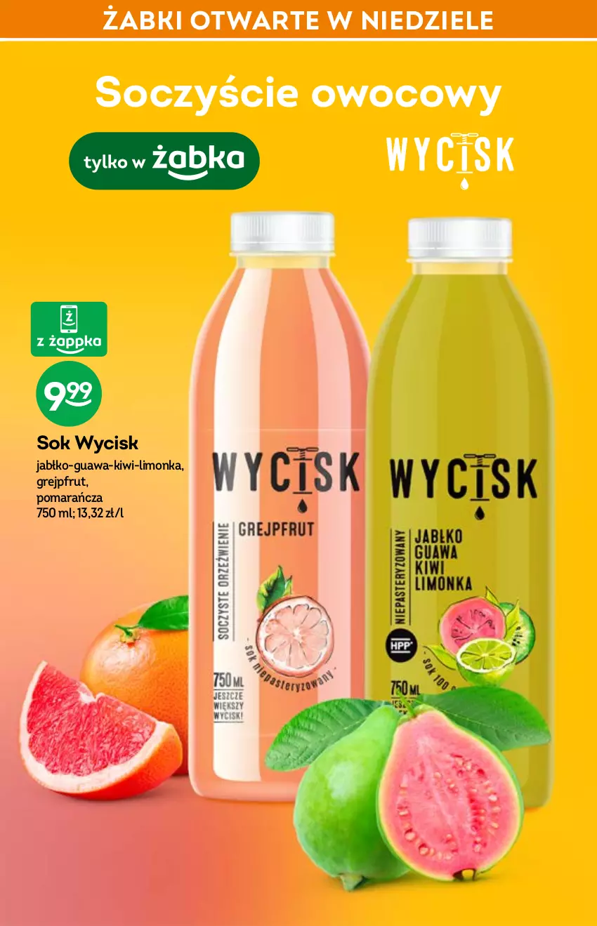 Gazetka promocyjna Żabka - ważna 06.04 do 14.04.2022 - strona 35 - produkty: Grejpfrut, Kiwi, Limonka, Sok