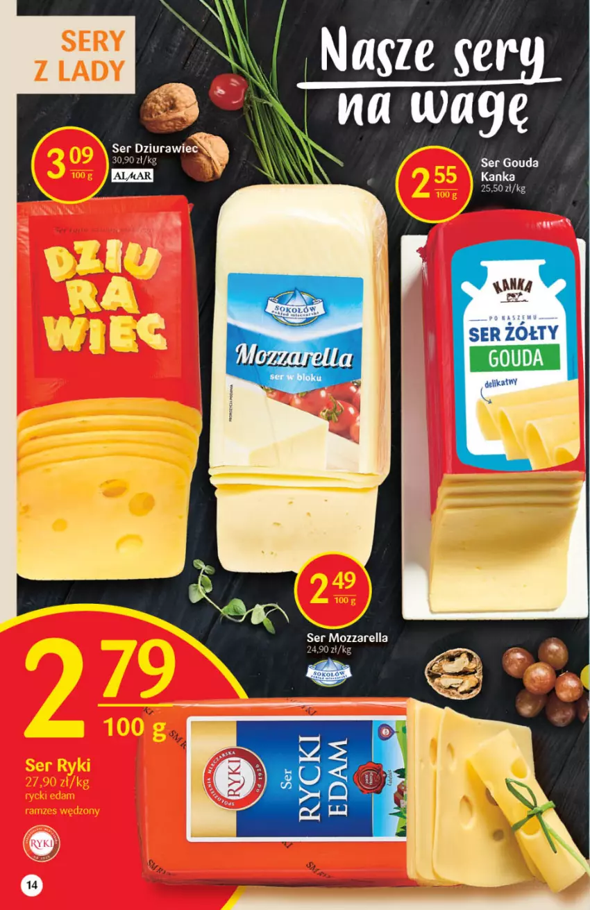 Gazetka promocyjna Delikatesy Centrum - Gazetka DC15 - ważna 19.04 do 27.04.2022 - strona 14 - produkty: Gouda, Mozzarella, Ser