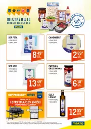 Gazetka promocyjna Makro - [Oferta specjalna] Mistrzowie marek własnych - Gazetka - ważna od 26.07 do 26.07.2021 - strona 4 - produkty: Ser, Papryka, Camembert, Ser kozi, Feta, Grill, Olej