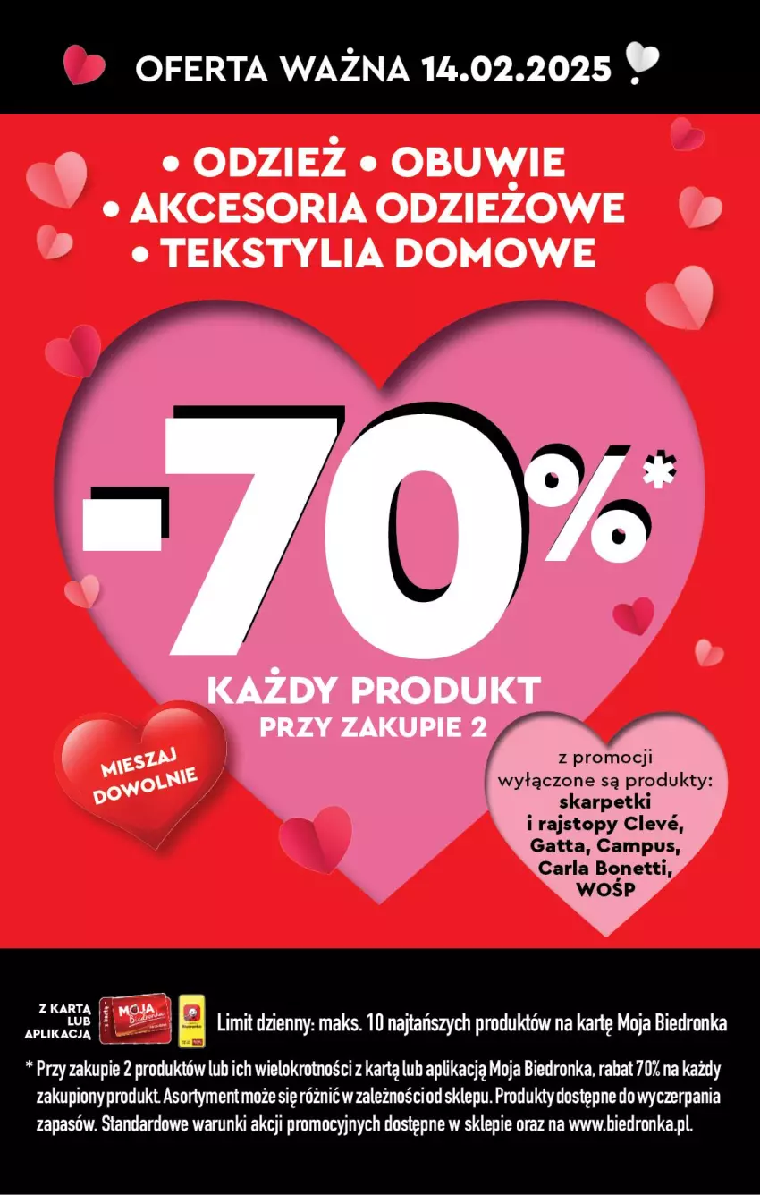 Gazetka promocyjna Biedronka - Okazje Tygodnia - ważna 15.02 do 01.03.2025 - strona 3 - produkty: Gatta, Karp, Obuwie, Rajstopy, Skarpetki, Top