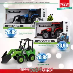 Gazetka promocyjna Topaz - Gazetka - Gazetka - ważna od 24.12 do 24.12.2021 - strona 15 - produkty: Szyna, Traktor