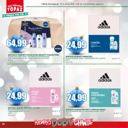 Gazetka promocyjna Topaz - Gazetka - Gazetka - ważna od 24.12 do 24.12.2021 - strona 24 - produkty: Dezodorant, Mleczko do ciała, Adidas, Mleczko, Szampon, Nivea, LG