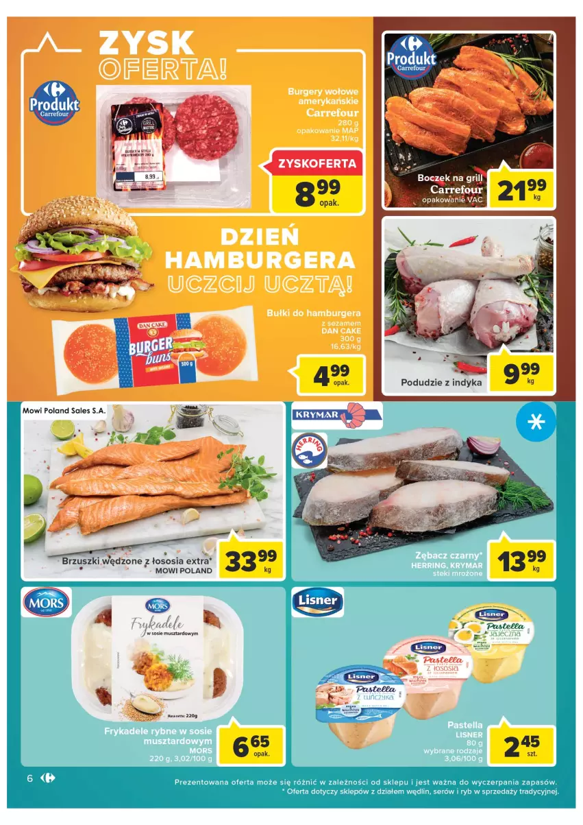 Gazetka promocyjna Carrefour - Gazetka Express - ważna 17.05 do 23.05.2022 - strona 6 - produkty: Burger, Mus, Sos