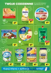 Gazetka promocyjna Carrefour - Gazetka Express - Gazetka - ważna od 24.12 do 24.12.2022 - strona 3 - produkty: Majonez, Jogurt naturalny, Top, Ser, Mus, Gin, Favita, Piątnica, Zott, Jogurt, Kosz, Mlekovita, Mascarpone, Serek, Margaryna, Hochland, Danio, Kasia, Almette, Mleko, Fa