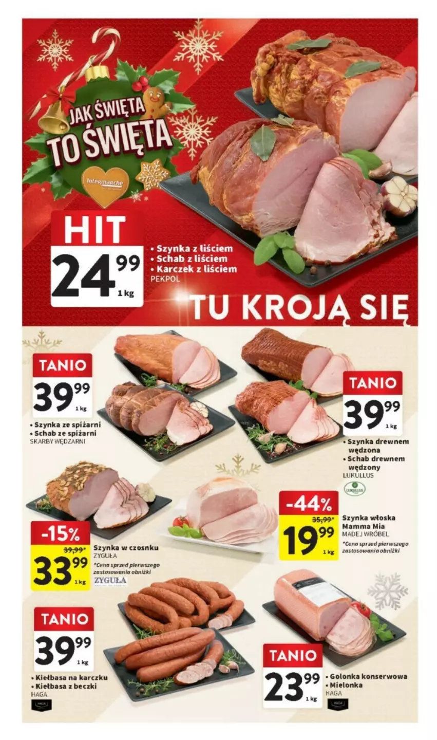 Gazetka promocyjna Intermarche - ważna 07.12 do 13.12.2023 - strona 24 - produkty: Kiełbasa, Szynka