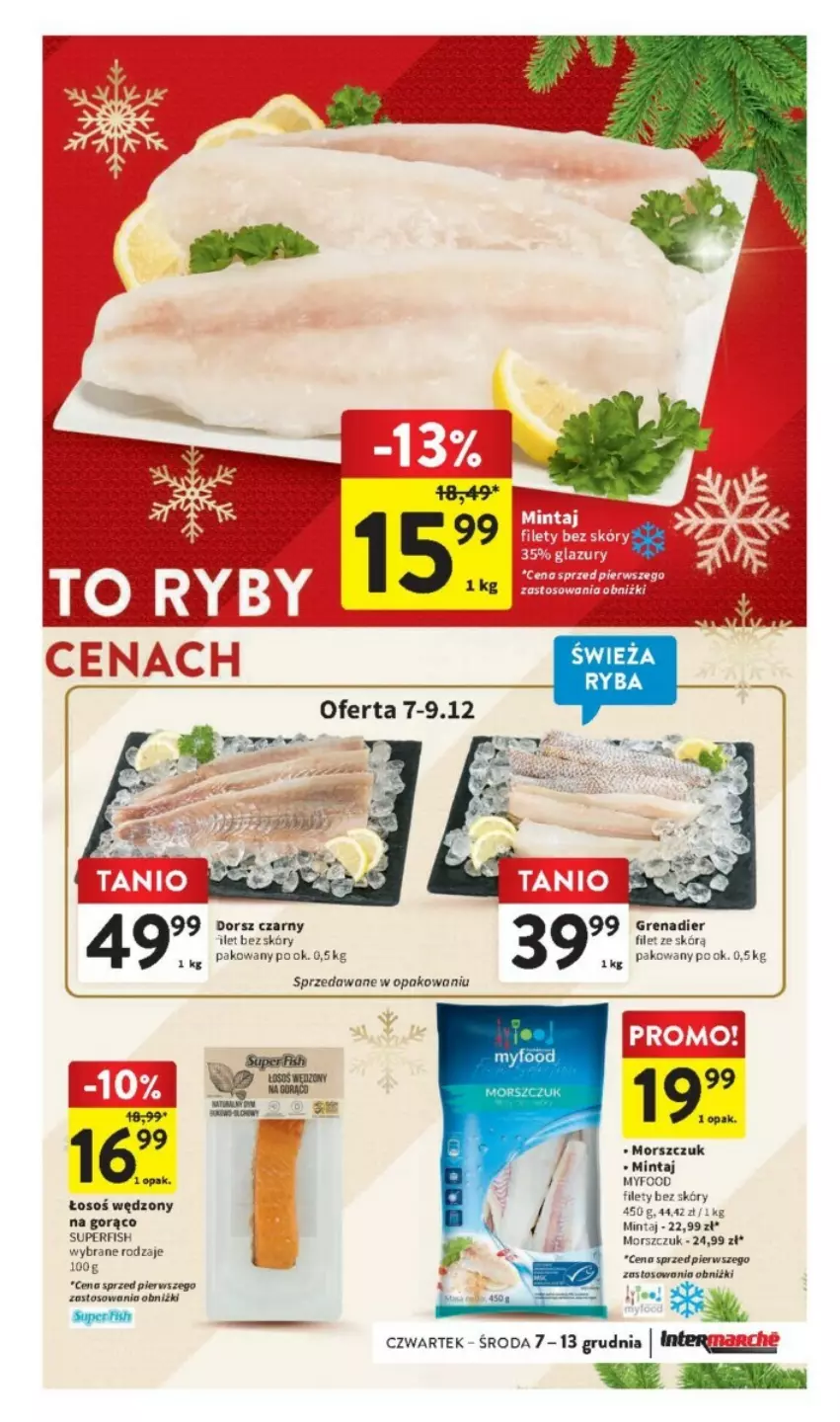 Gazetka promocyjna Intermarche - ważna 07.12 do 13.12.2023 - strona 27 - produkty: Dorsz, Mintaj, Waga