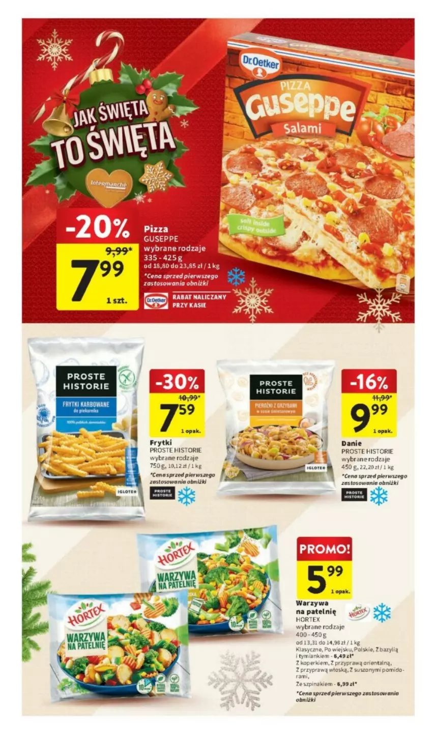 Gazetka promocyjna Intermarche - ważna 07.12 do 13.12.2023 - strona 28 - produkty: Bazyl, Frytki, Hortex, Szpinak, Warzywa