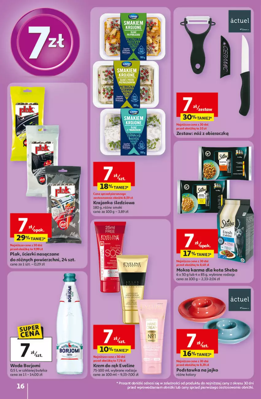 Gazetka promocyjna Auchan - Wielkie Przeboje Cenowe Hipermarket - ważna 02.01 do 07.01.2026 - strona 16 - produkty: Eveline, Fa, Krajanka śledziowa, Krem do rąk, Mokra karma, Sheba, Woda