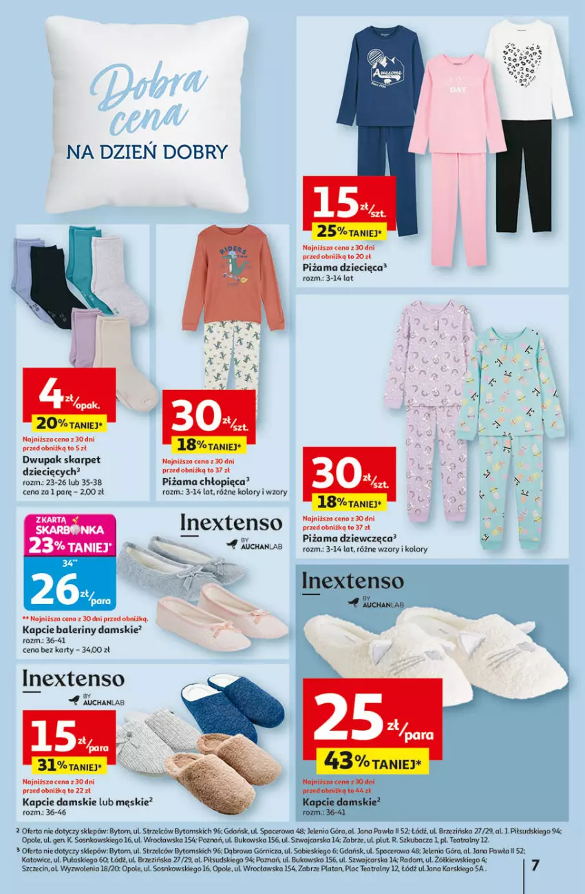 Gazetka promocyjna Auchan - Wielkie Przeboje Cenowe Hipermarket - ważna 02.01 do 07.01.2026 - strona 7 - produkty: Acer, Baleriny, Cars, Dzieci, Kapcie, Piżama, Sos