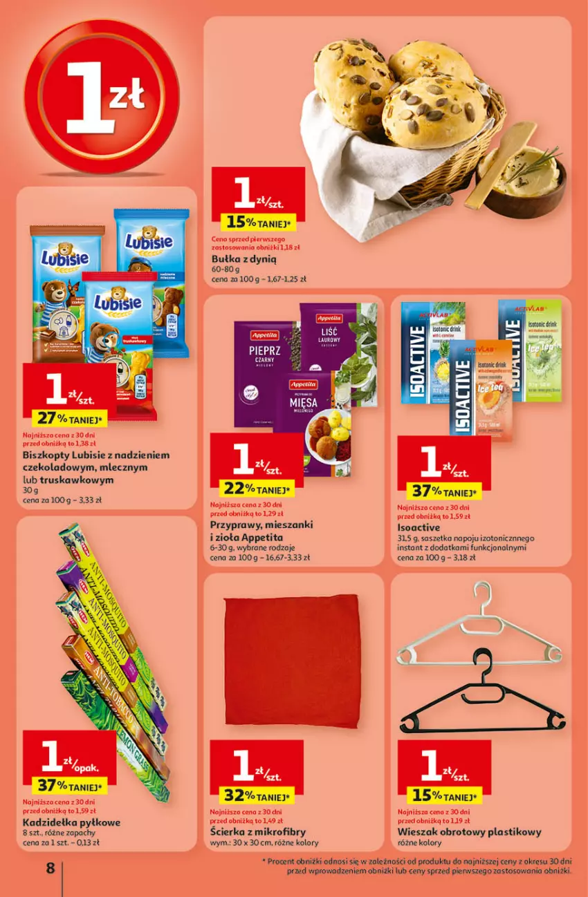 Gazetka promocyjna Auchan - Wielkie Przeboje Cenowe Hipermarket - ważna 02.01 do 07.01.2026 - strona 8 - produkty: Biszkopty, Bułka, Dynią, Laur, Lubisie, Przyprawy, Wieszak