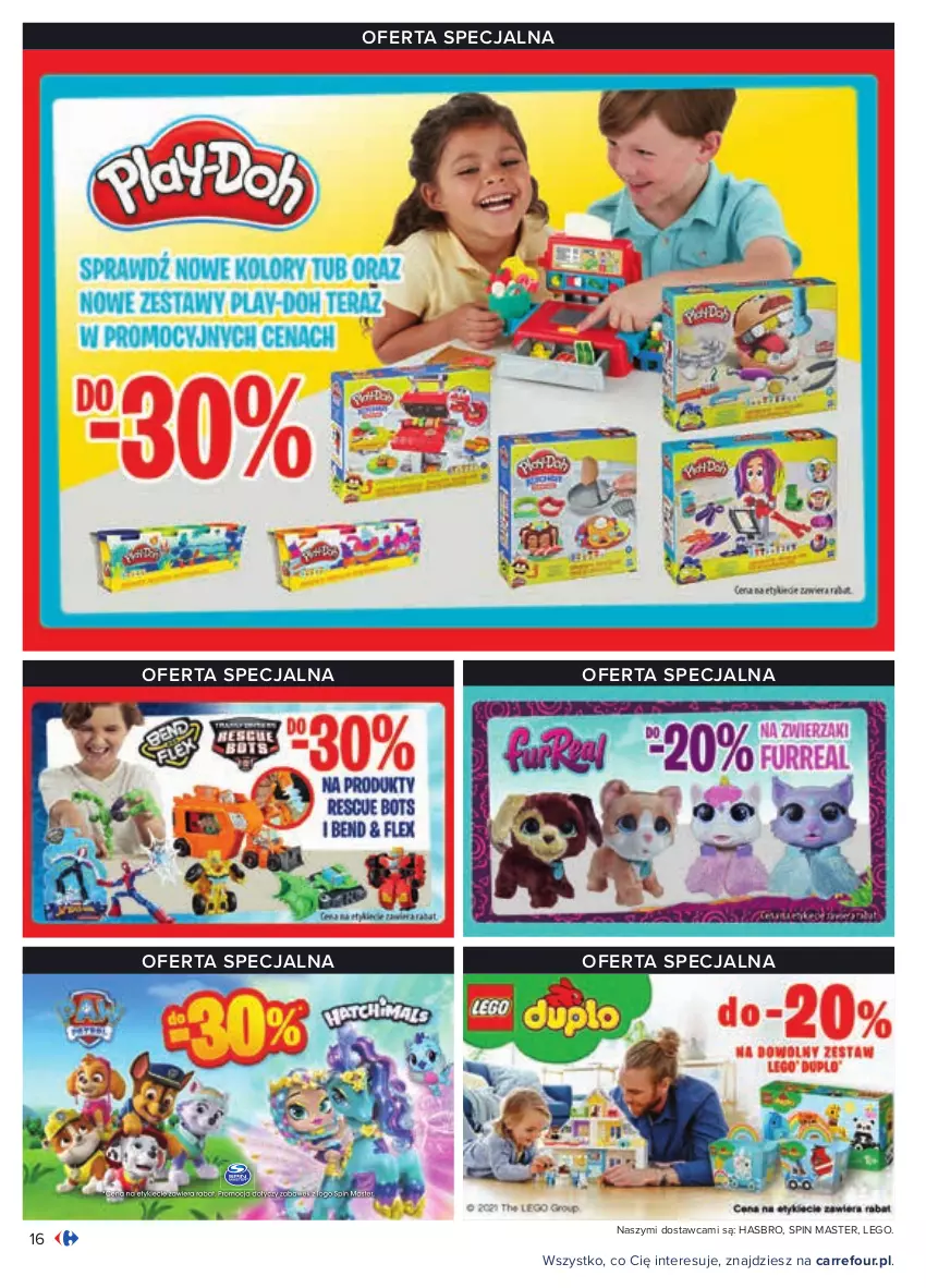 Gazetka promocyjna Carrefour - Gazetka Tyle radości dla malucha - ważna 15.02 do 27.02.2021 - strona 16 - produkty: Hasbro, LEGO