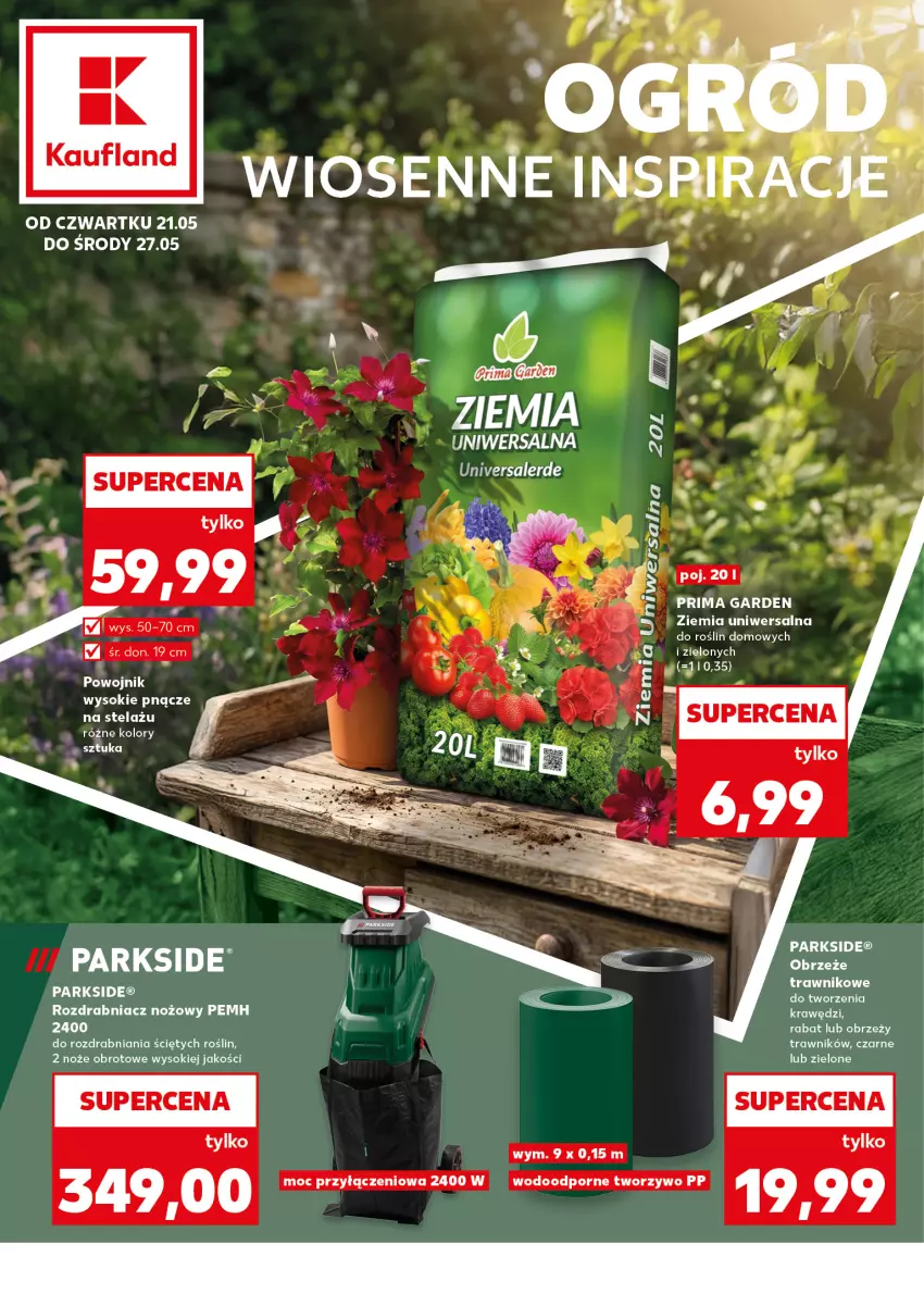 Gazetka promocyjna Kaufland - Kaufland - ważna 21.05 do 27.05.2026 - strona 1 - produkty: Noż, Parkside, Por, Prima, Rozdrabniacz, Sok