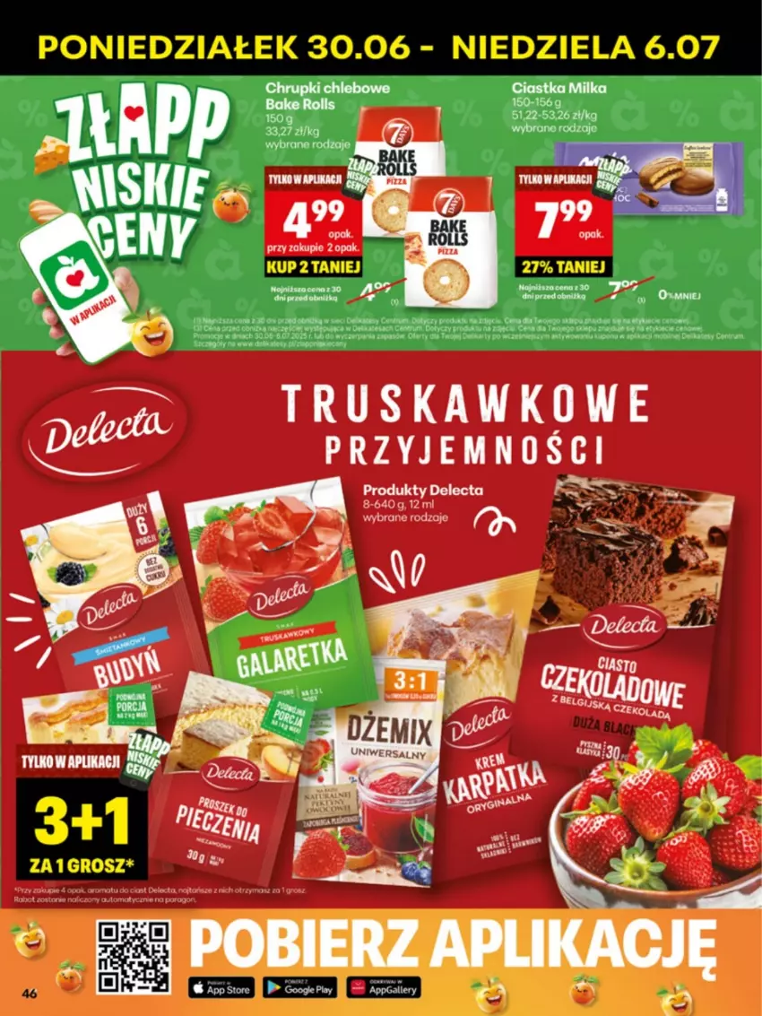 Gazetka promocyjna Delikatesy Centrum - Franczyza DC27 Poniedziałek - ważna 30.06 do 06.07.2025 - strona 46 - produkty: Ciastka, Milka, Rum
