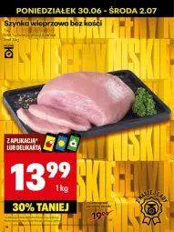 Gazetka promocyjna Delikatesy Centrum - Franczyza DC27 Poniedziałek - Gazetka - ważna od 06.07 do 06.07.2025 - strona 14 - produkty: Szynka wieprzowa, Szynka