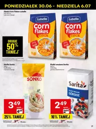Gazetka promocyjna Delikatesy Centrum - Franczyza DC27 Poniedziałek - Gazetka - ważna od 06.07 do 06.07.2025 - strona 27 - produkty: Lubella, Corn flakes, Rum, Por, Bell, Wafle, Płatki owsiane, Sonko, Bella, Sarita
