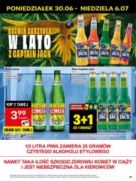 Gazetka promocyjna Delikatesy Centrum - Franczyza DC27 Poniedziałek - Gazetka - ważna od 06.07 do 06.07.2025 - strona 37 - produkty: Piwa, Piwo, Piec, Gra, Captain Jack