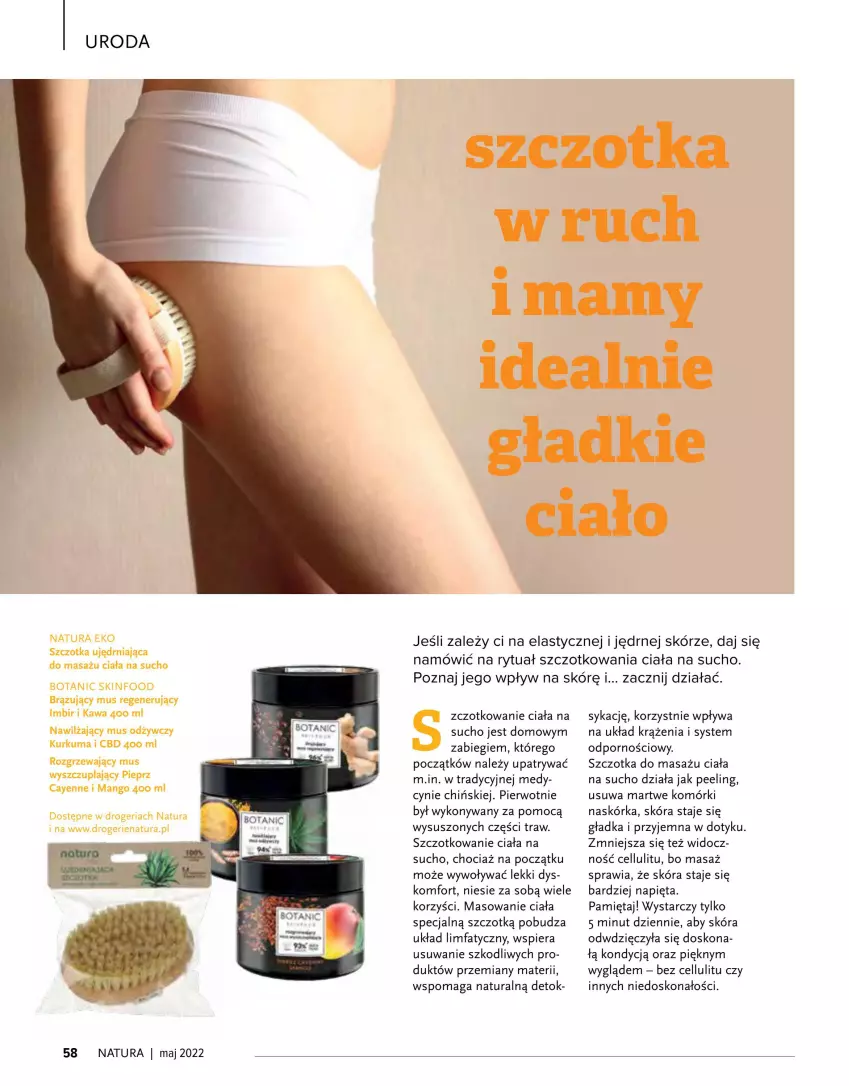 Gazetka promocyjna Drogerie Natura - Gazetka Drogerie Natura - ważna 01.05 do 31.05.2022 - strona 58 - produkty: Fa, Mięta, Peeling, Por, Szczotka