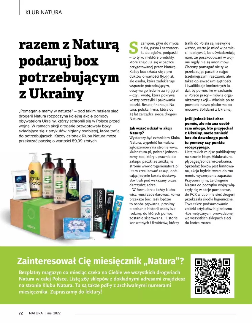 Gazetka promocyjna Drogerie Natura - Gazetka Drogerie Natura - ważna 01.05 do 31.05.2022 - strona 72 - produkty: Dres, Kosz, Kret, Mus, Olej, Płyn do mycia, Podpaski, Pokrywa, Rama