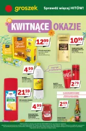 Gazetka promocyjna Groszek - Gazetka - ważna od 18.04 do 18.04.2023 - strona 1 - produkty: Piwo, Ser, Gra, Kawa mielona, Kawa, Coca-Cola, Mleczko, Ptasie mleczko, Pudliszki, Gouda, Woseba, Groszek