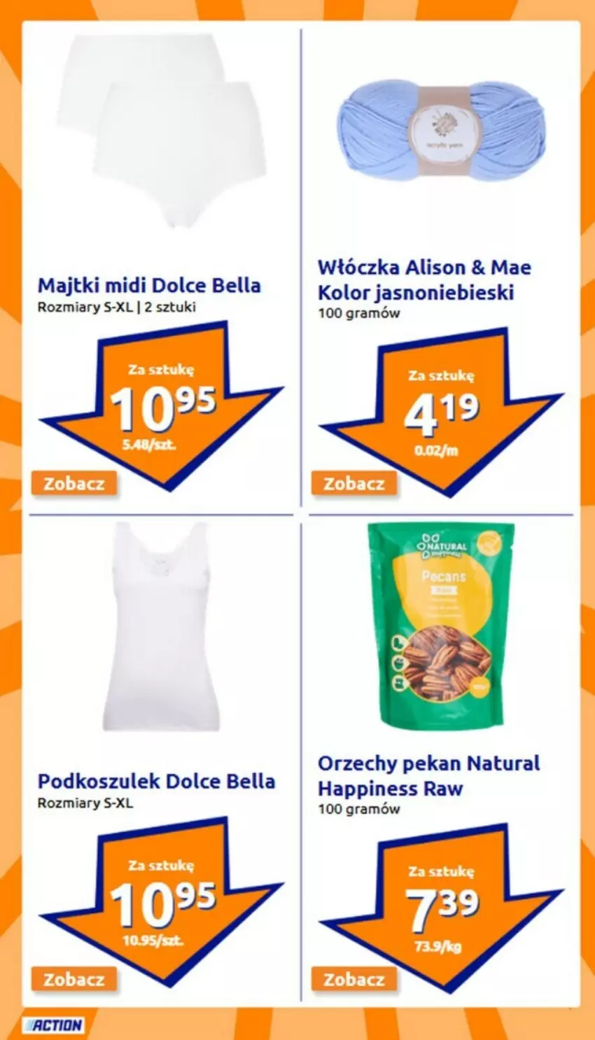 Gazetka promocyjna Action - ważna 15.01 do 21.01.2025 - strona 17 - produkty: Bell, Bella, Gra, Kosz, Majtki, Podkoszulek, Włóczka