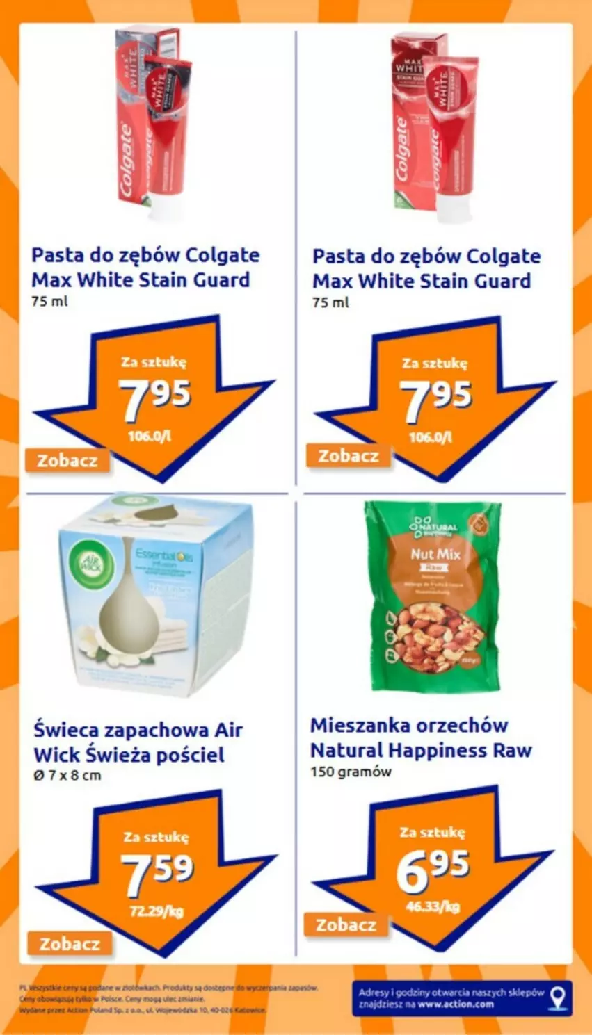 Gazetka promocyjna Action - ważna 15.01 do 21.01.2025 - strona 22 - produkty: Air Wick, Colgate, Gra, LG, Pasta do zębów, Pościel