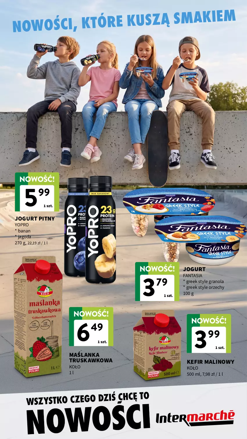 Gazetka promocyjna Intermarche - Katalog nowości - ważna 16.07 do 29.07.2026 - strona 7 - produkty: Fa, Fanta, Gra, Granola, Jogurt, Jogurt pitny, Kefir, Maślanka