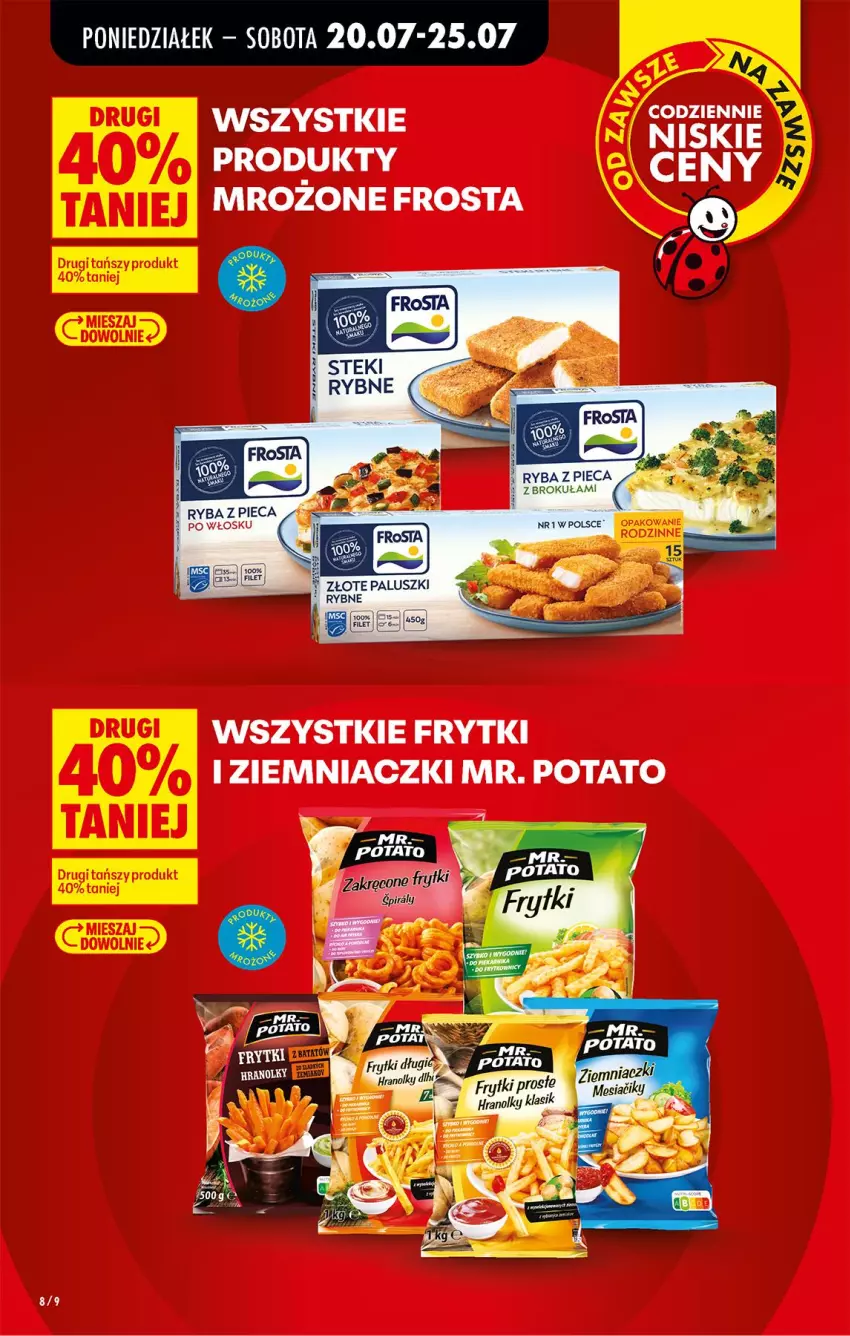 Gazetka promocyjna Biedronka - Od Poniedziałku - ważna 20.07 do 25.07.2026 - strona 10 - produkty: Frosta, Frytki