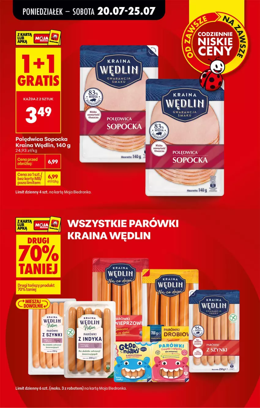 Gazetka promocyjna Biedronka - Od Poniedziałku - ważna 20.07 do 25.07.2026 - strona 11 - produkty: Parówki