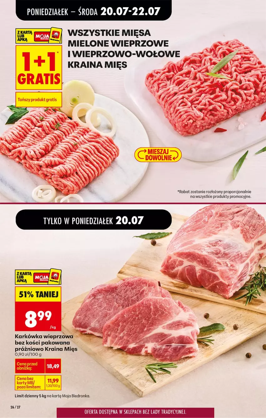 Gazetka promocyjna Biedronka - Od Poniedziałku - ważna 20.07 do 25.07.2026 - strona 32 - produkty: Karkówka wieprzowa, Por