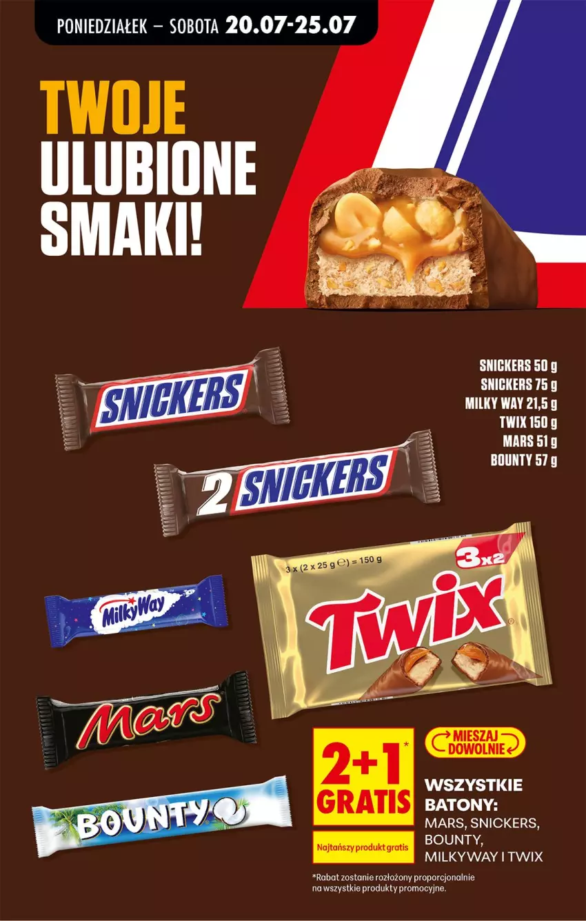 Gazetka promocyjna Biedronka - Od Poniedziałku - ważna 20.07 do 25.07.2026 - strona 59 - produkty: Baton, Bounty, Gra, Mars, Milky Way, Por, Snickers, Twix