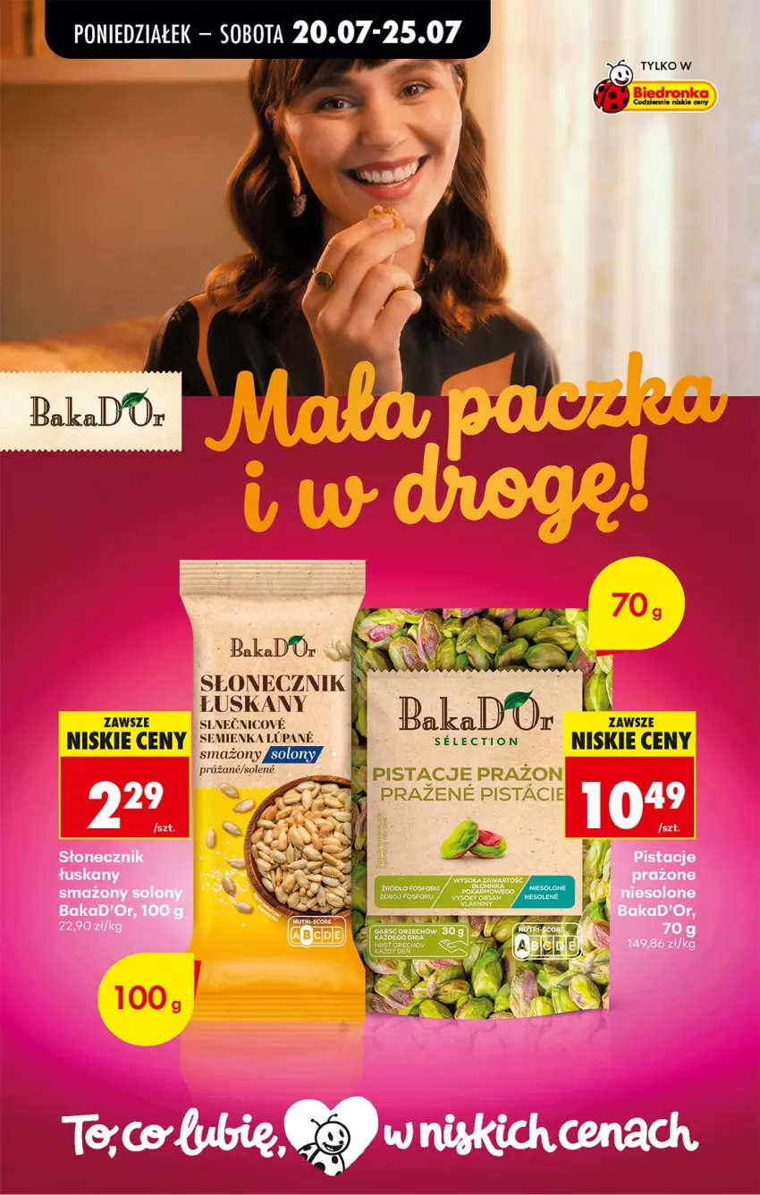 Gazetka promocyjna Biedronka - Od Poniedziałku - ważna 20.07 do 25.07.2026 - strona 61 - produkty: Pistacje, Sos