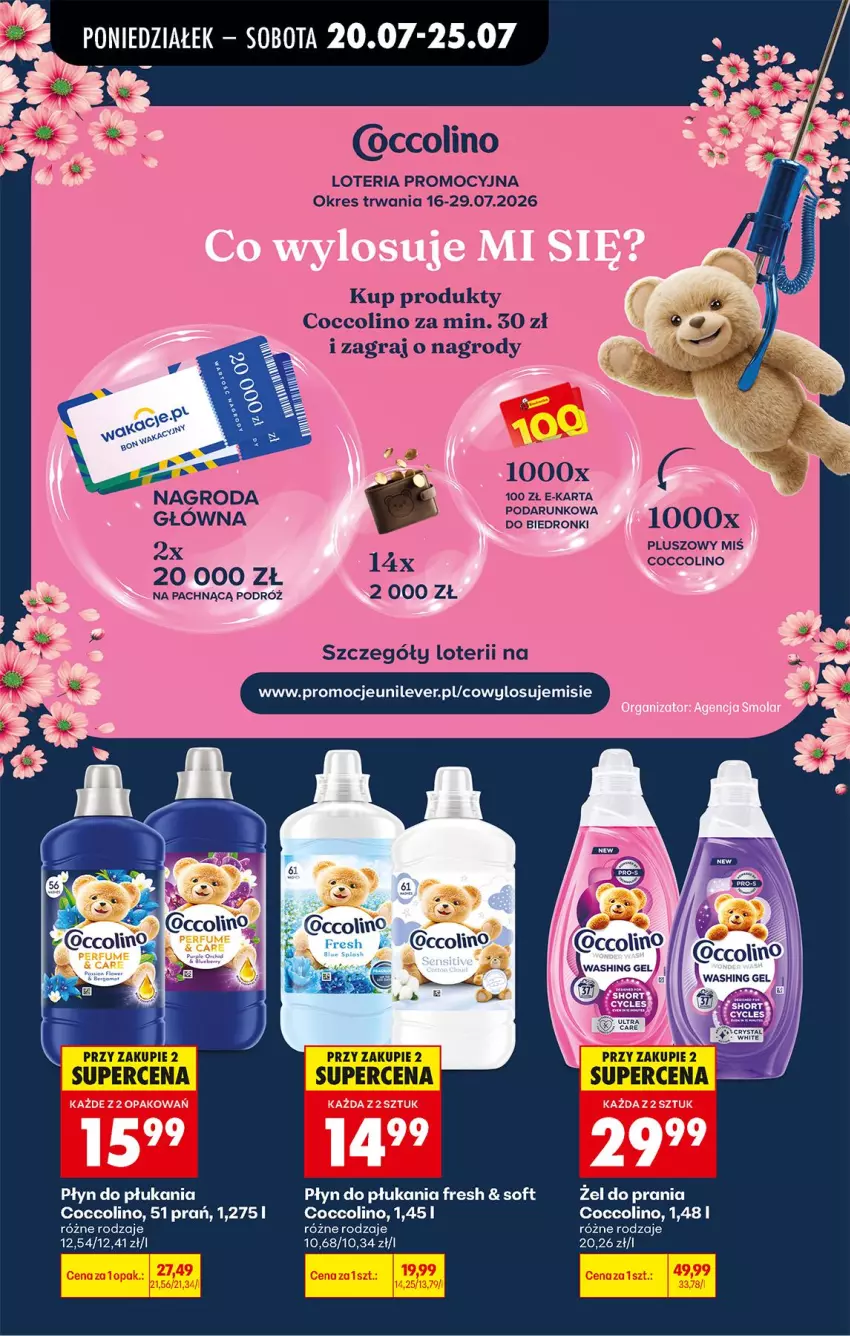 Gazetka promocyjna Biedronka - Od Poniedziałku - ważna 20.07 do 25.07.2026 - strona 81 - produkty: Coccolino, Fa, Płyn do płukania
