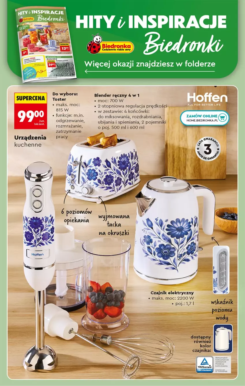 Gazetka promocyjna Biedronka - Od Poniedziałku - ważna 20.07 do 25.07.2026 - strona 86 - produkty: Czajnik, Czajnik elektryczny, Pojemnik, Top, Toster