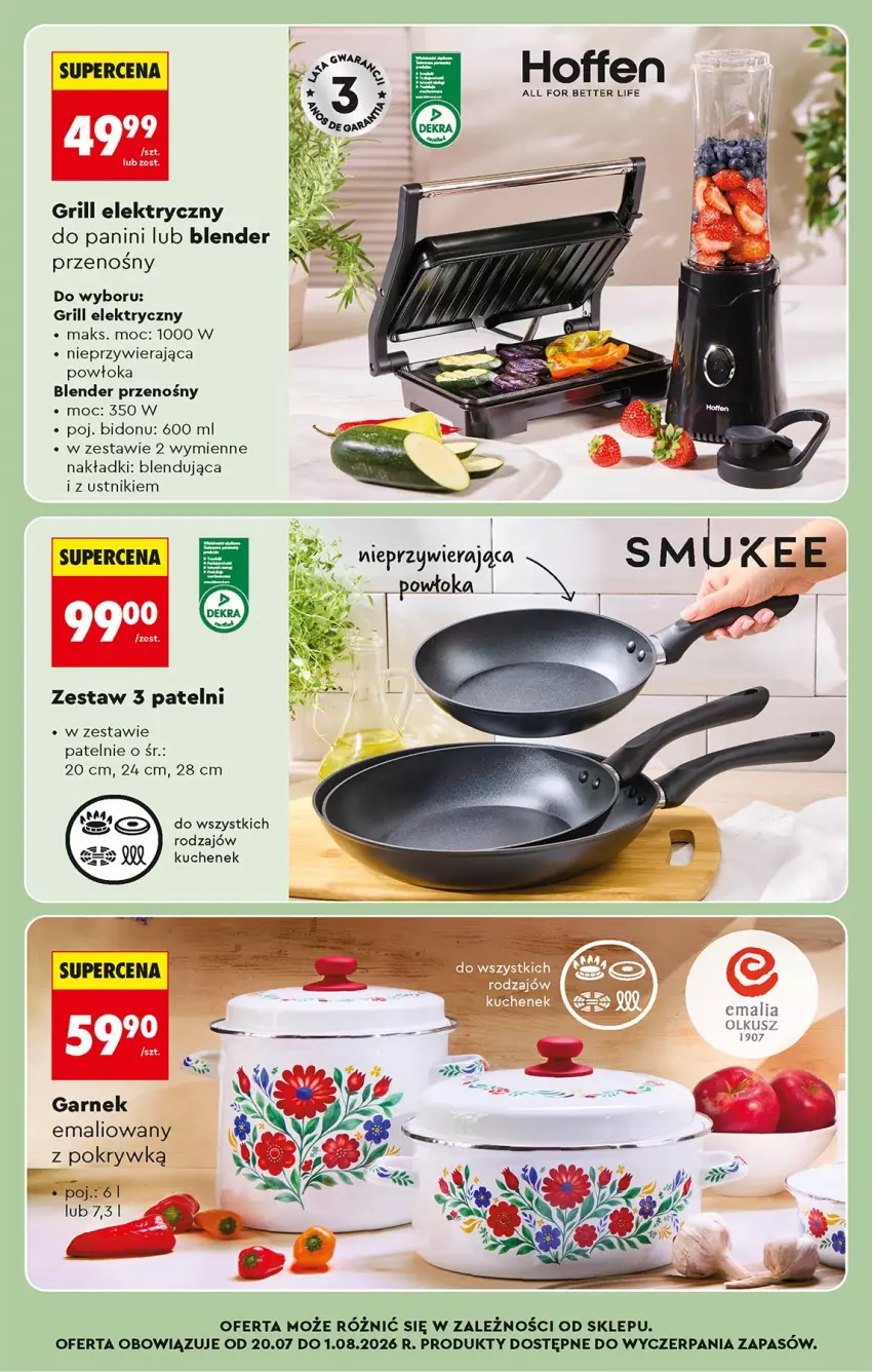 Gazetka promocyjna Biedronka - Od Poniedziałku - ważna 20.07 do 25.07.2026 - strona 87 - produkty: Blender, Garnek, Grill, Ustnik