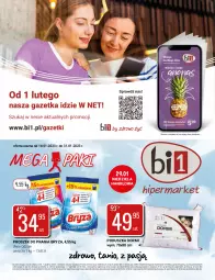 Gazetka promocyjna Bi1 - MegaPaki - Gazetka - ważna od 31.01 do 31.01.2023 - strona 1 - produkty: Proszek do prania, Bryza, Poduszka