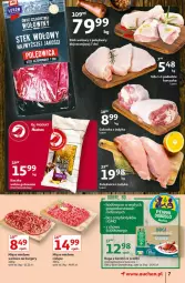 Gazetka promocyjna Auchan - Więcej za mniej Hipermarkety - Gazetka - ważna od 17.03 do 17.03.2021 - strona 7 - produkty: Polędwica, Mięso mielone, Por, Stek wołowy, Golonka z indyka, Stek, Burger, Noga z kaczki, Mięso