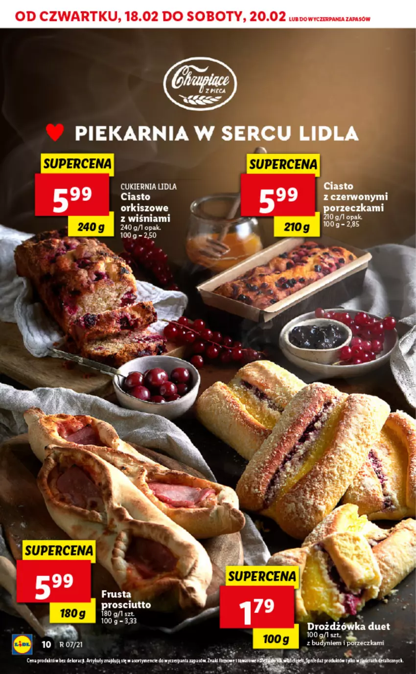 Gazetka promocyjna Lidl - GAZETKA - ważna 18.02 do 20.02.2021 - strona 10 - produkty: Cukier, Drozdzówka, Por, Ser