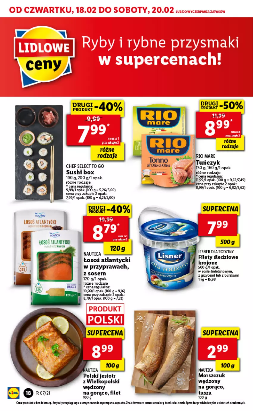 Gazetka promocyjna Lidl - GAZETKA - ważna 18.02 do 20.02.2021 - strona 18 - produkty: Lisner, Mop, Sos, Sushi, Tusz