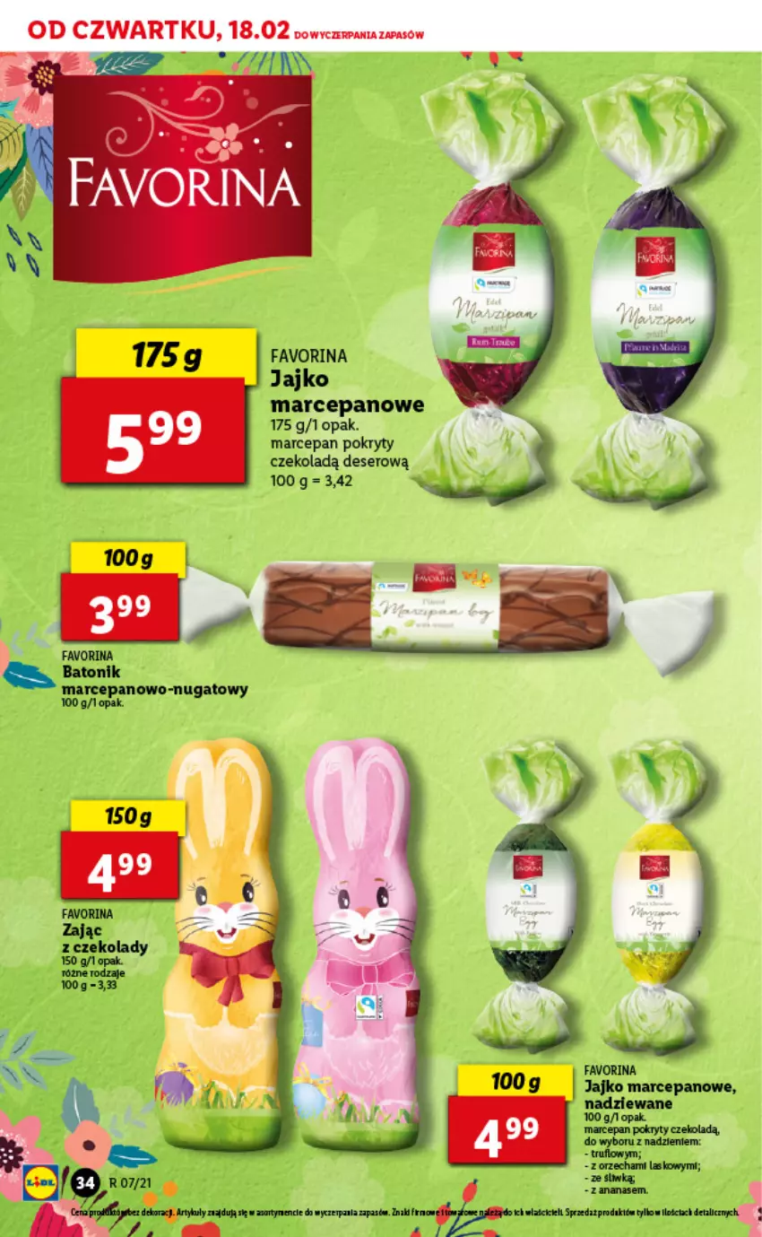 Gazetka promocyjna Lidl - GAZETKA - ważna 18.02 do 20.02.2021 - strona 34 - produkty: Ananas, Baton, Deser, Fa, Ser, Tonik