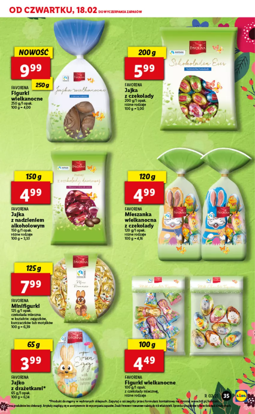 Gazetka promocyjna Lidl - GAZETKA - ważna 18.02 do 20.02.2021 - strona 35 - produkty: Czekolada, Czekolada mleczna, Fa