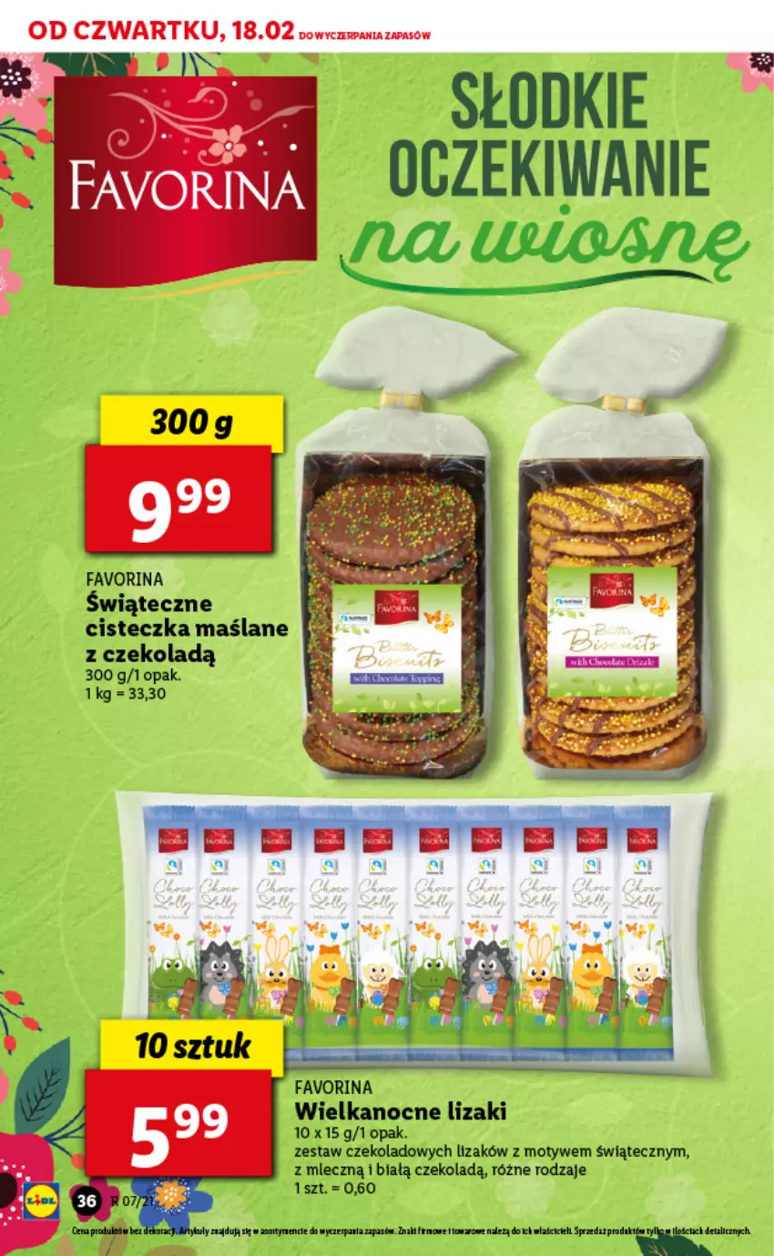 Gazetka promocyjna Lidl - GAZETKA - ważna 18.02 do 20.02.2021 - strona 36 - produkty: Fa, Lizaki