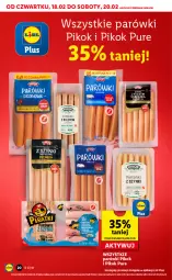 Gazetka promocyjna Lidl - GAZETKA - Gazetka - ważna od 20.02 do 20.02.2021 - strona 20 - produkty: Parówki