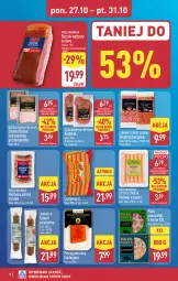 Gazetka promocyjna Aldi - Pełna oferta - Gazetka - ważna od 01.11 do 01.11.2025 - strona 10 - produkty: Piec, Ser, Salami, Kindziuk, Parówki, Parówki z szynki, Prosciutto, Szynka, Pizza, Pieprz, Boczek, Pstrąg, Kiełbasa