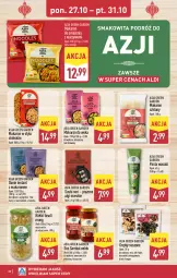 Gazetka promocyjna Aldi - Pełna oferta - Gazetka - ważna od 01.11 do 01.11.2025 - strona 20 - produkty: Kurczak, Makaron, Warzywa, Sos, Smakowita, Fasoli mung, Grzyby, Pasta wasabi, Lack, Kiełki, Sushi, Wasa, Boczniak, LG, Fa