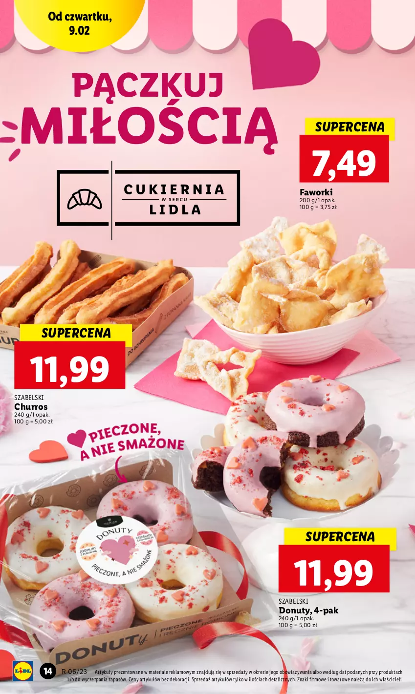 Gazetka promocyjna Lidl - GAZETKA - ważna 09.02 do 11.02.2023 - strona 16 - produkty: Donut, Fa, Faworki, Nuty