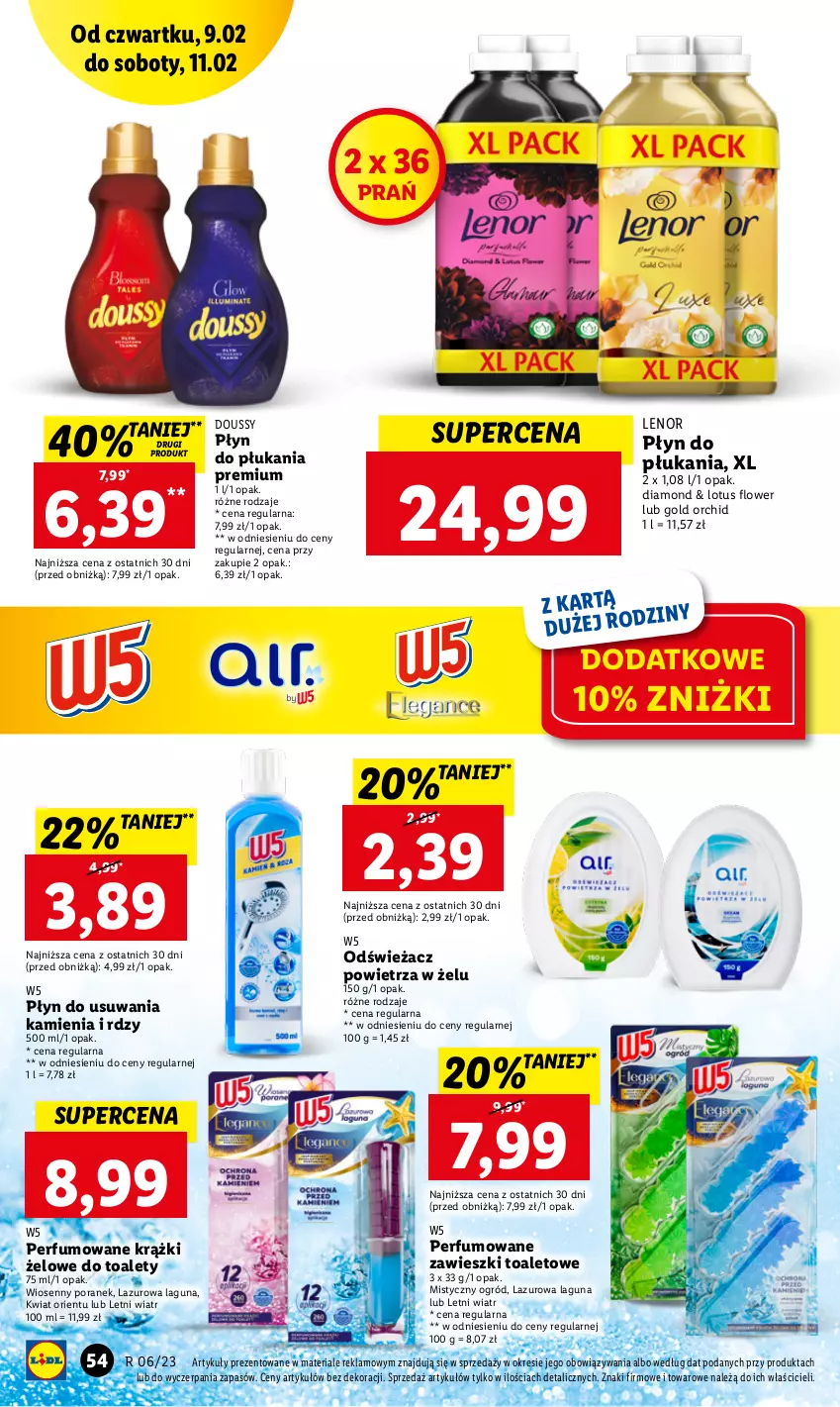 Gazetka promocyjna Lidl - GAZETKA - ważna 09.02 do 11.02.2023 - strona 58 - produkty: Lazur, Lenor, Odświeżacz powietrza, Ogród, Perfum, Płyn do płukania, Por, Zawieszki